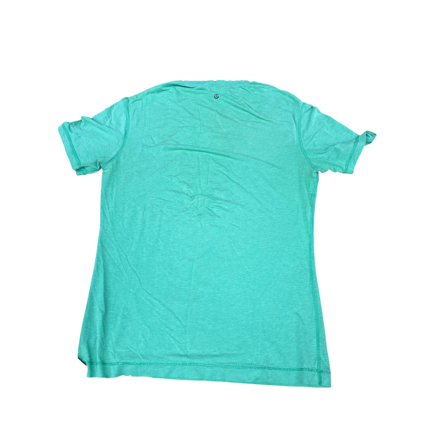 Athletic Top Ss By Lululemon In Green, Size:Xl