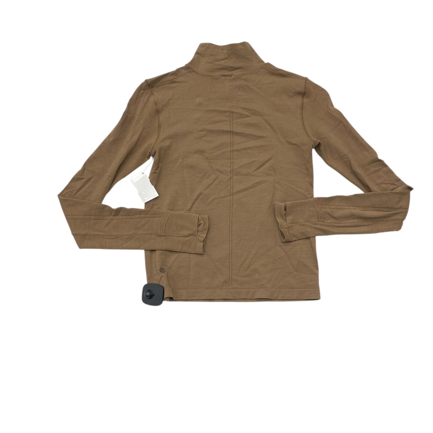 Athletic Top Ls Collar By Athleta In Brown, Size:Xxs