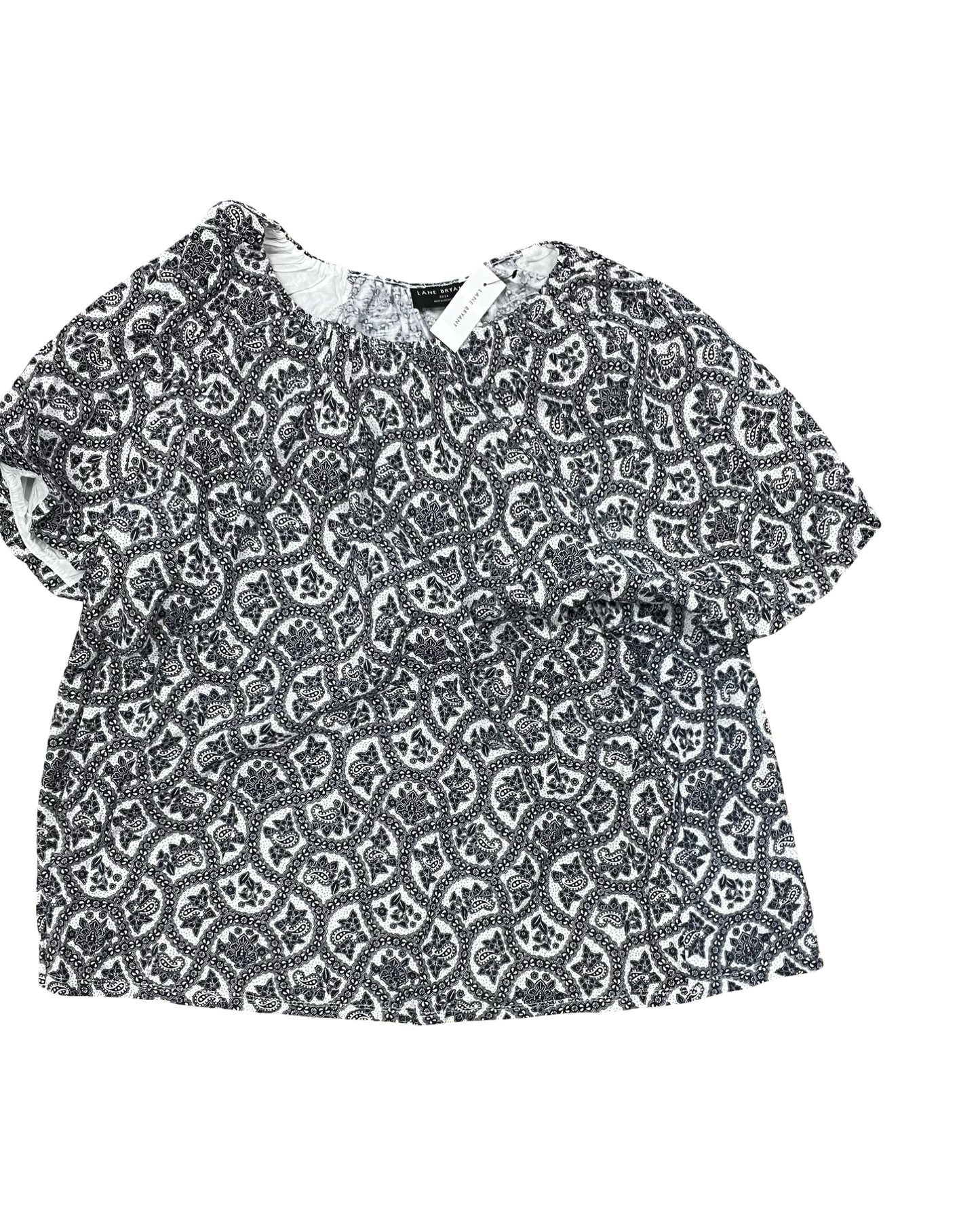 Top Ss By Lane Bryant In Blue & White, Size:3X