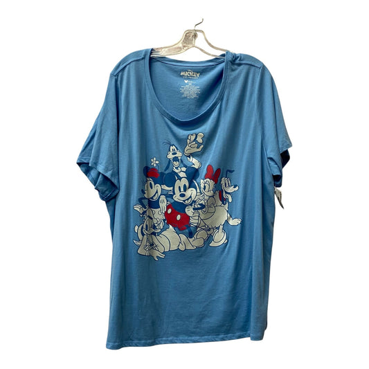 Top Ss By Disney Store In Blue, Size:2X