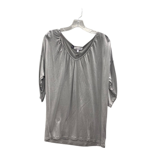 Top 3/4 Sleeve By Jennifer Lopez In Grey, Size:Xs