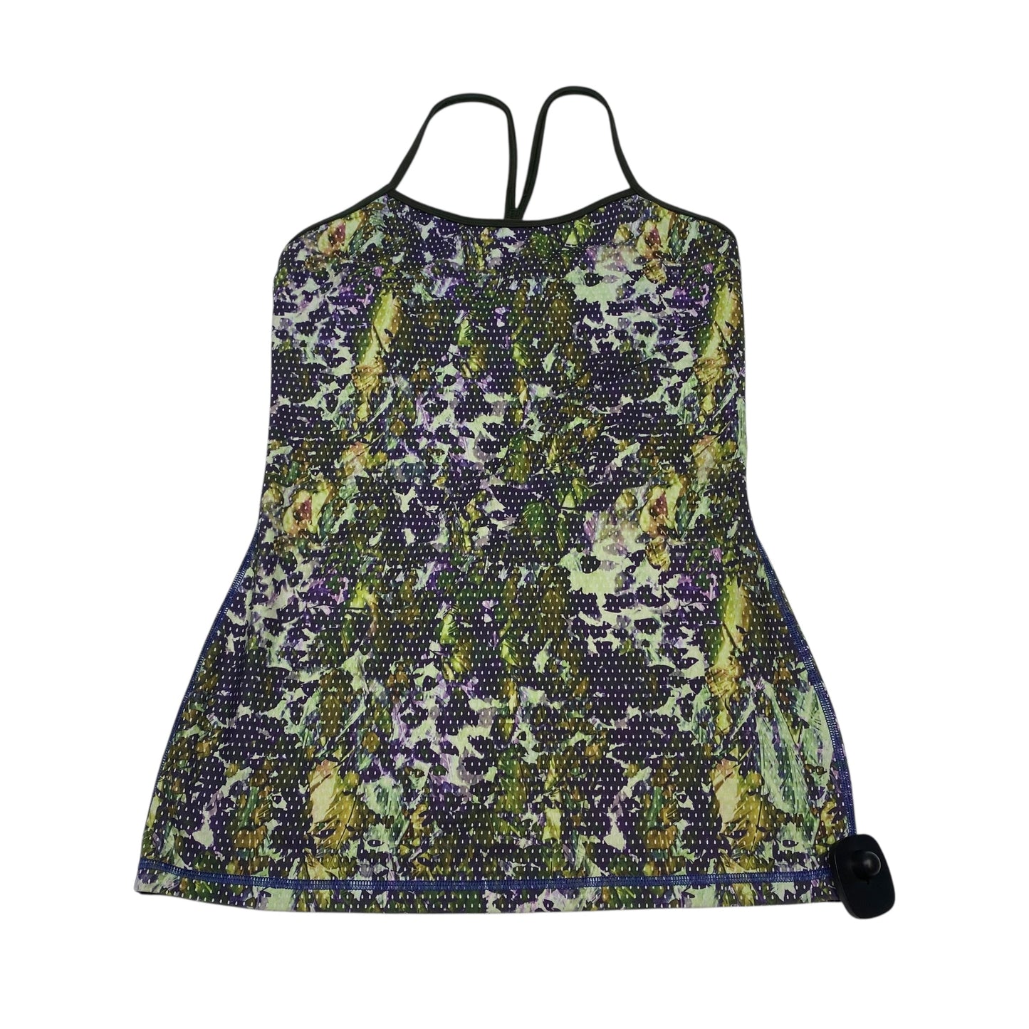 Athletic Tank Top By Lululemon In Green & Purple, Size:S