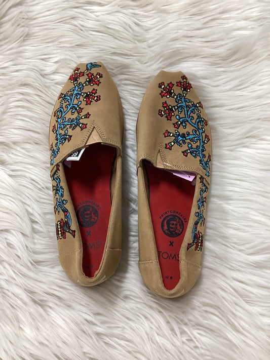 Shoes Flats By Toms In Tan, Size:8