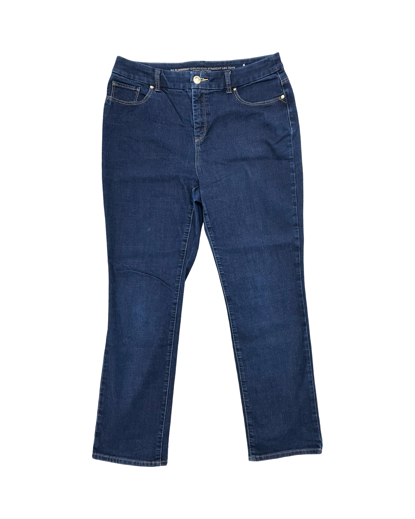 Jeans Boot Cut By Chicos In Blue Denim, Size:10