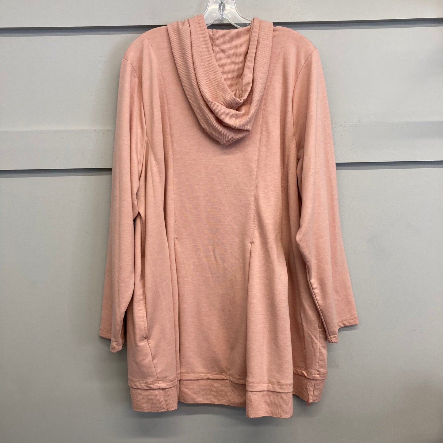 Sweatshirt Hoodie By Logo In Peach, Size:3X