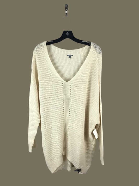 Sweater By Charlotte Russe In Cream, Size: L