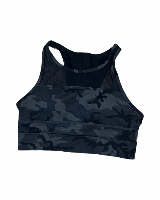 Athletic Bra By Zyia In Black & Green, Size:M