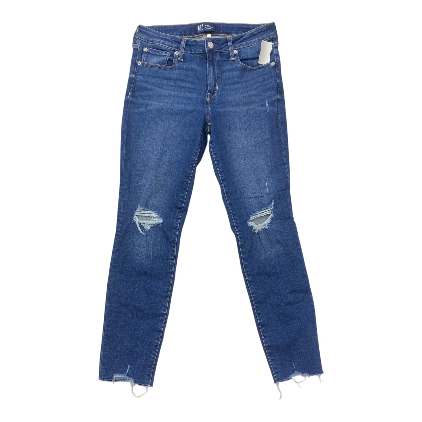 Jeans Cropped By Gap In Blue Denim, Size:8