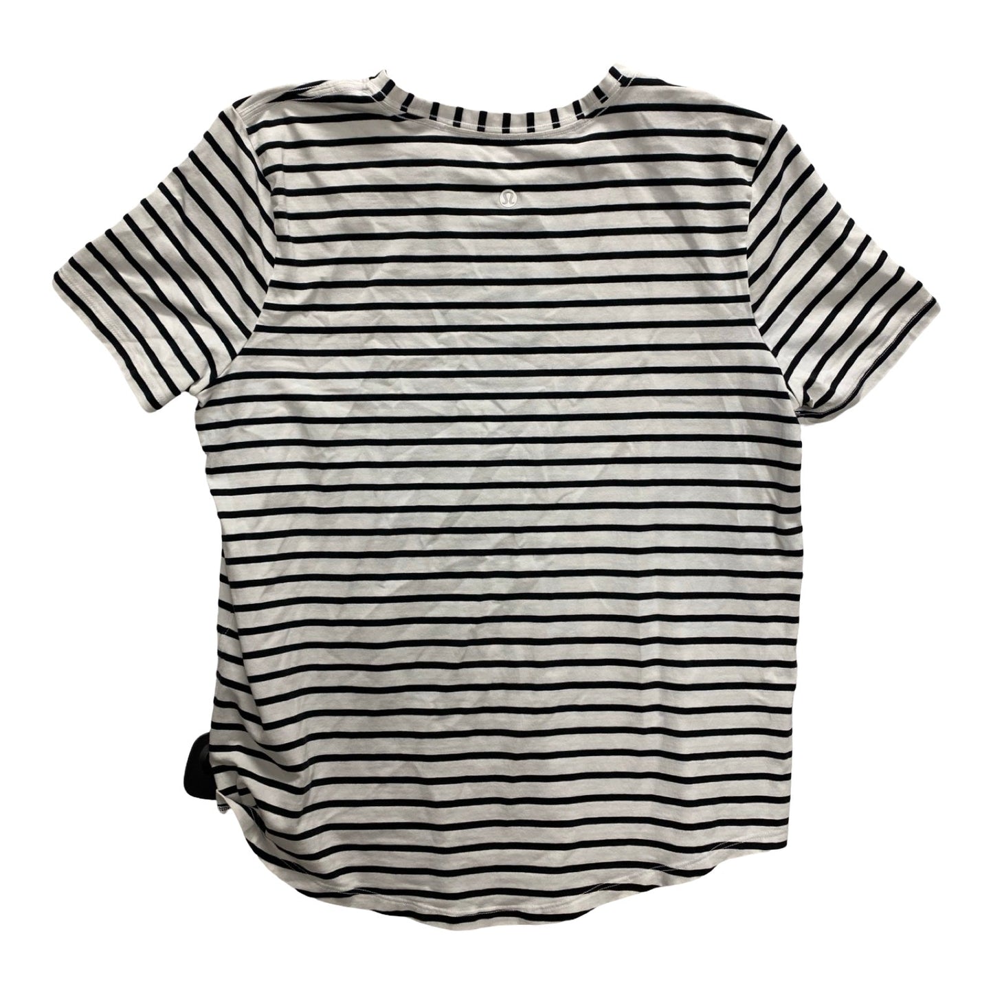 Top Ss By Lululemon In Black & White, Size:M