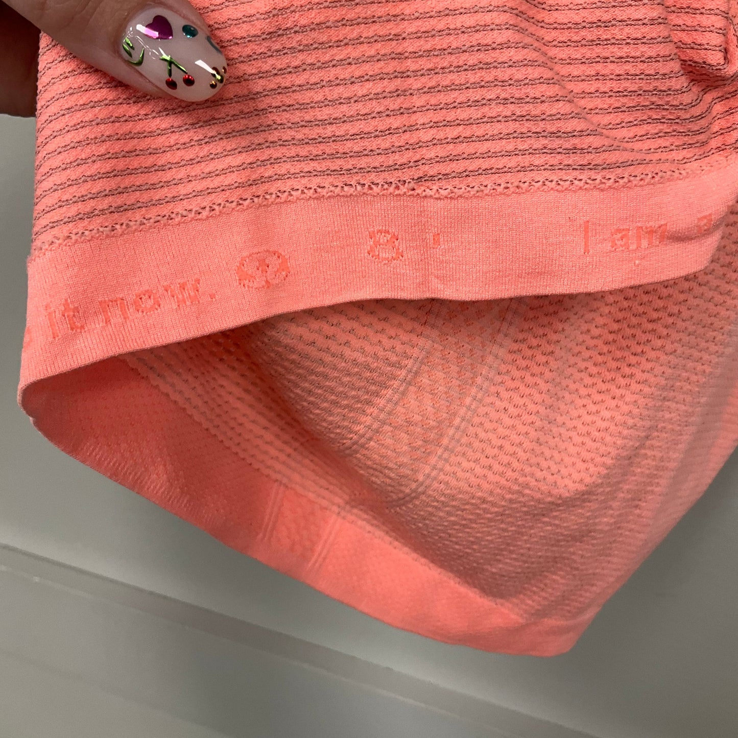 Athletic Tank Top By Lululemon In Orange, Size: 8
