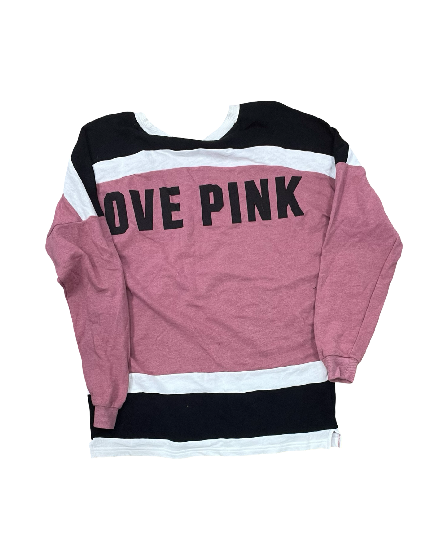 Top Ls By Pink In Black & Pink, Size:Xs