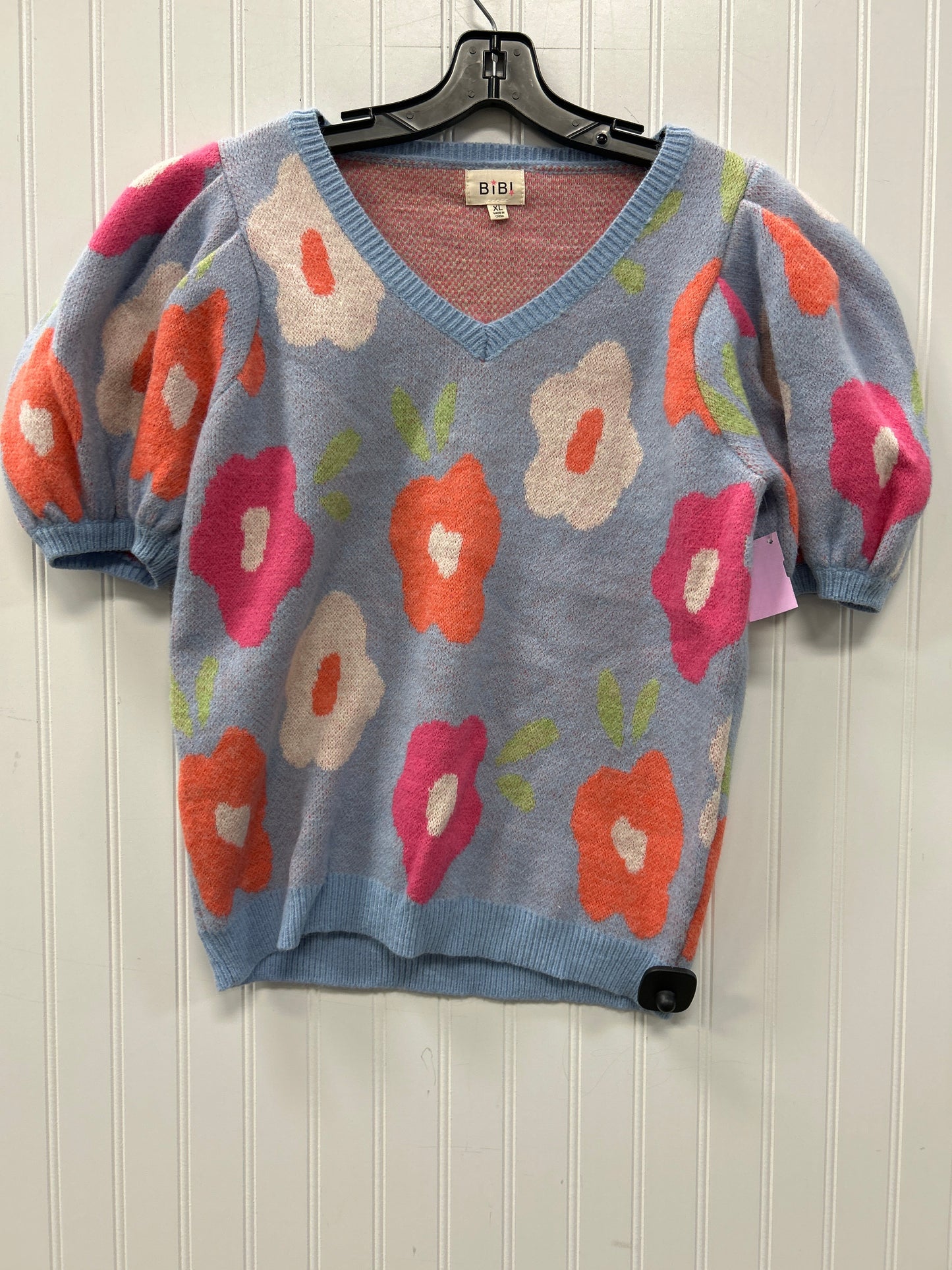 Sweater Ss By Bibi In Blue, Size:Xl