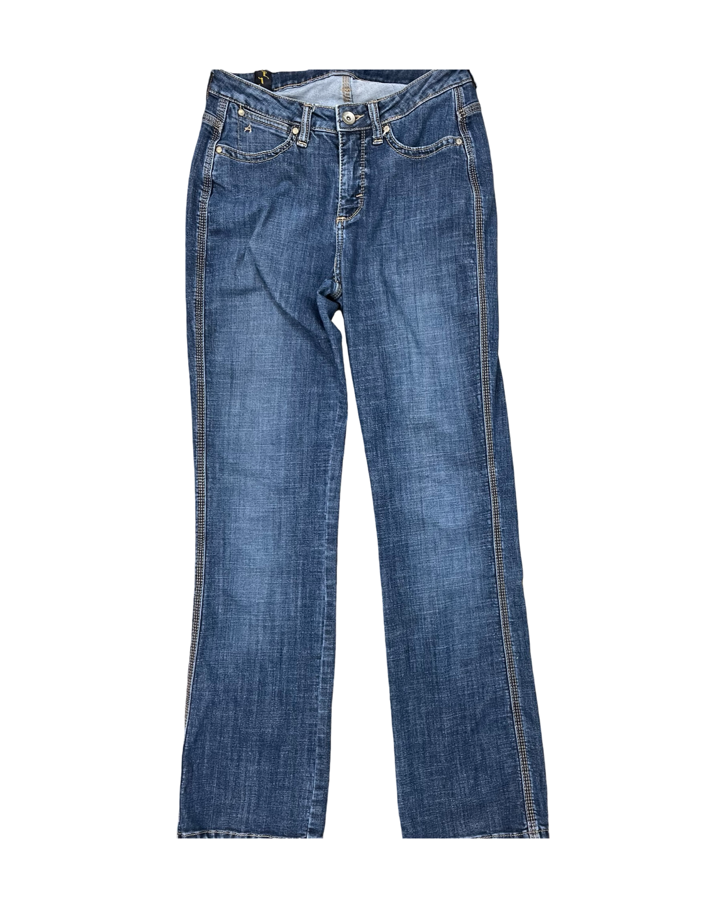 Jeans Boot Cut By Aura In Blue Denim, Size:8