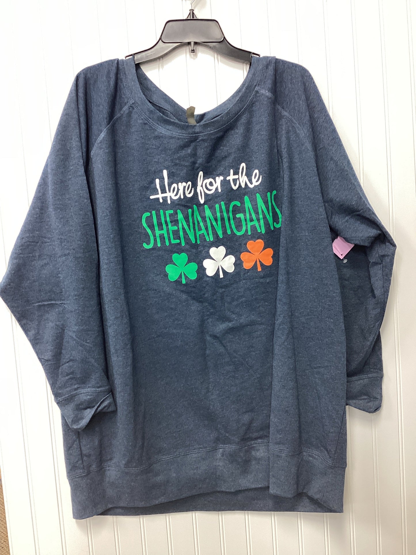 Top Ls By Clothes Mentor In Blue, Size:3X