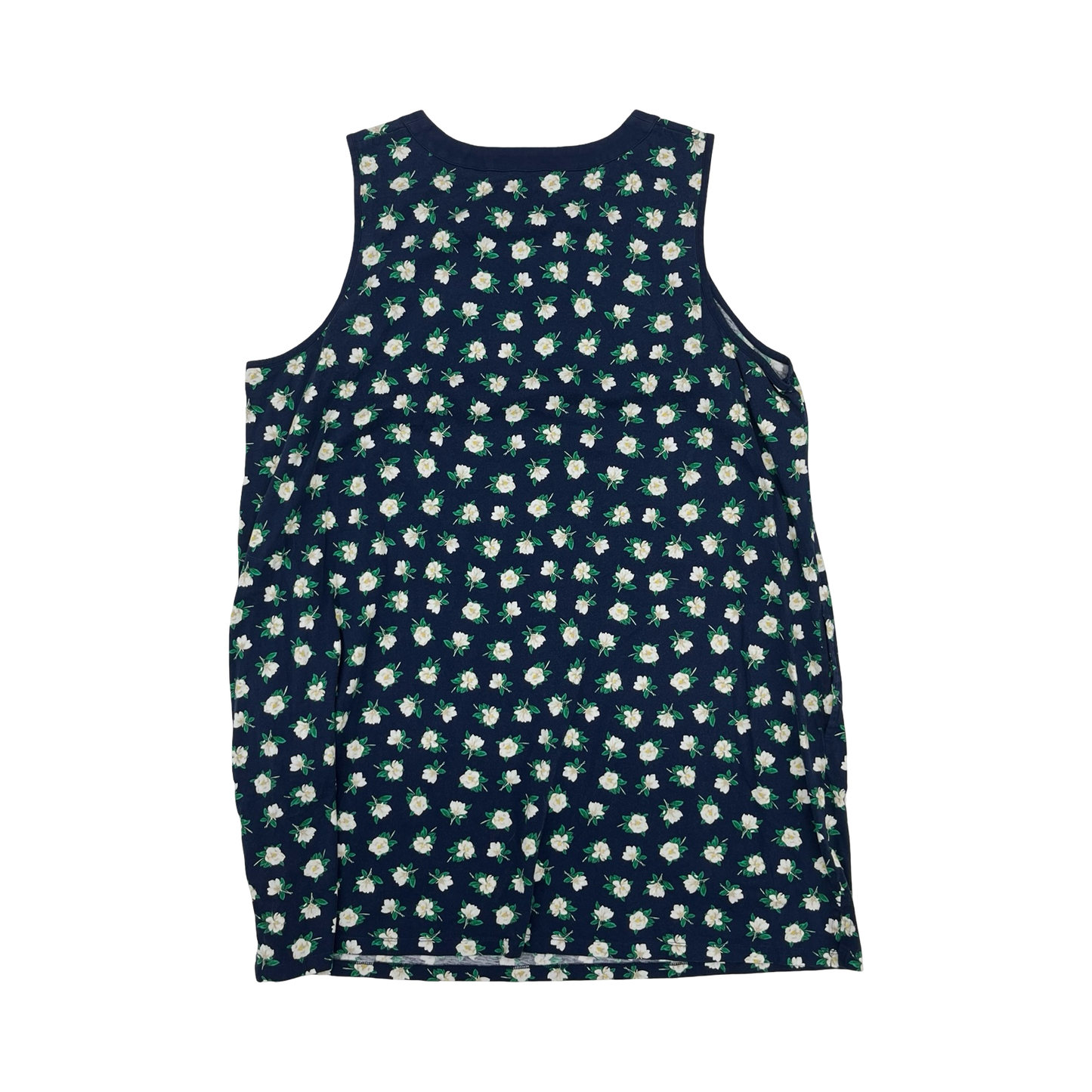 Dress Casual Short By Lands End In Blue & White, Size:3X