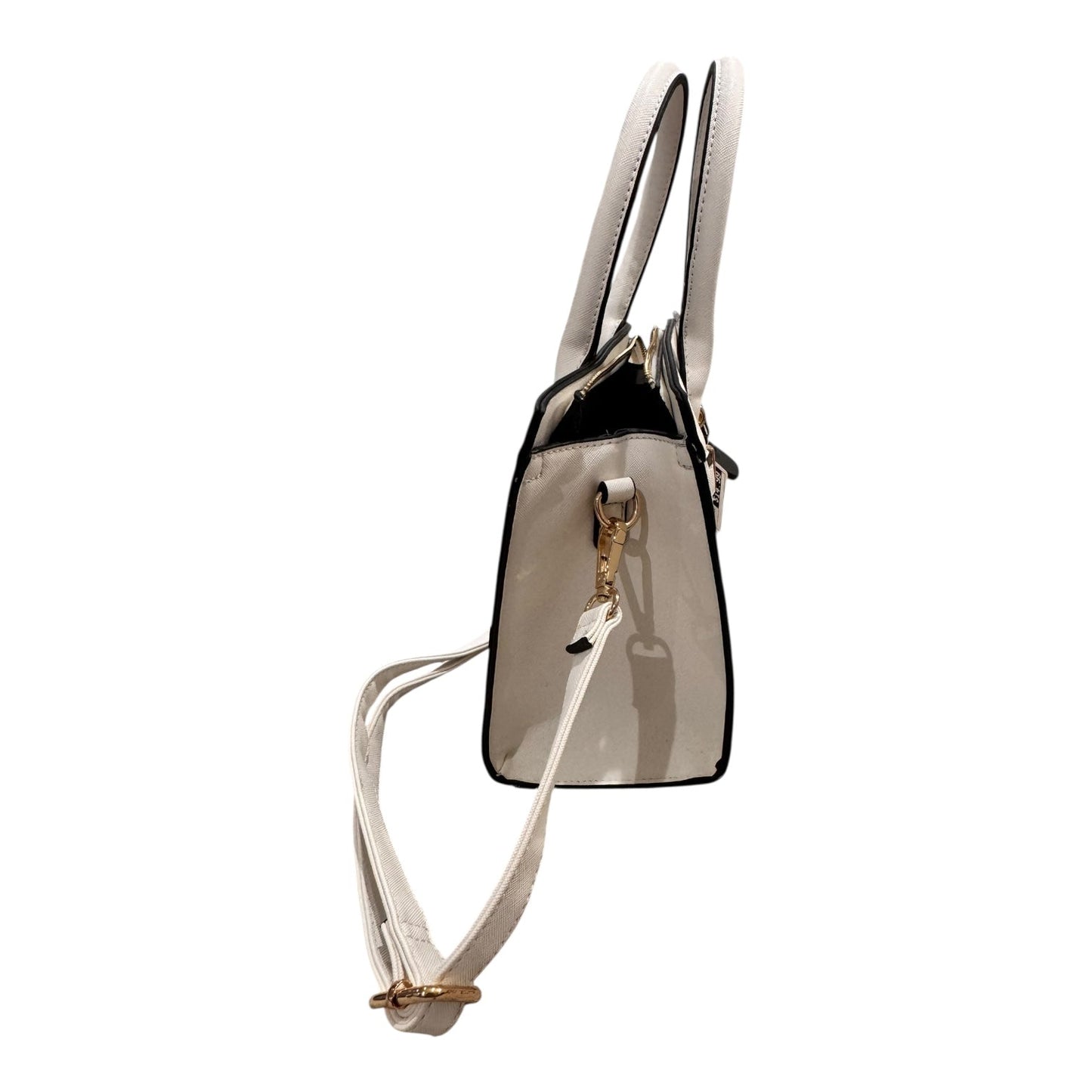 Handbag By Justfab In White, Size:Medium