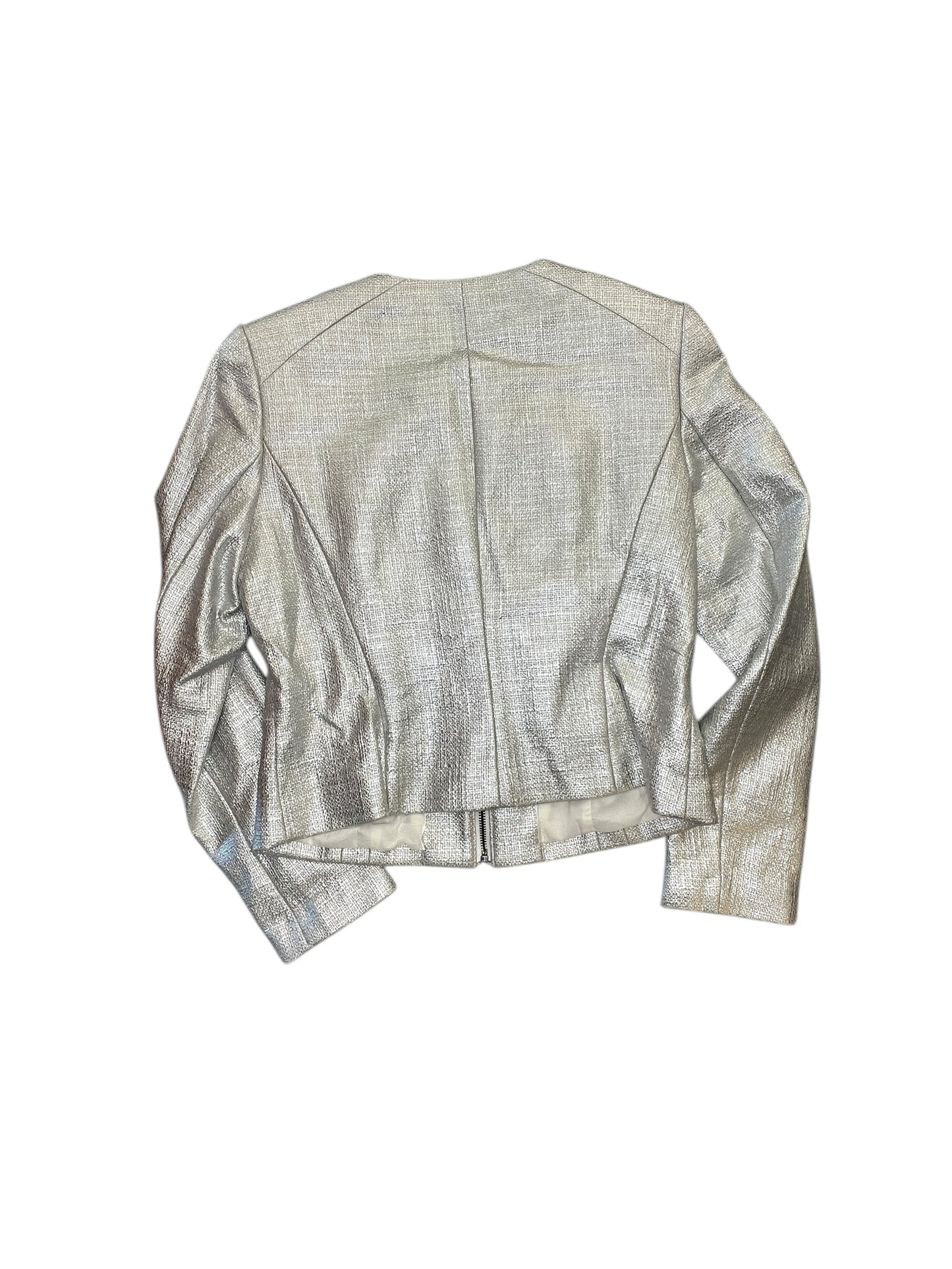Jacket Other By White House Black Market In Silver, Size:M