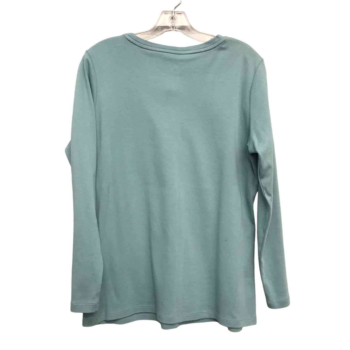 Top Ls Basic By Isaac Mizrahi Live Qvc In Green, Size:L