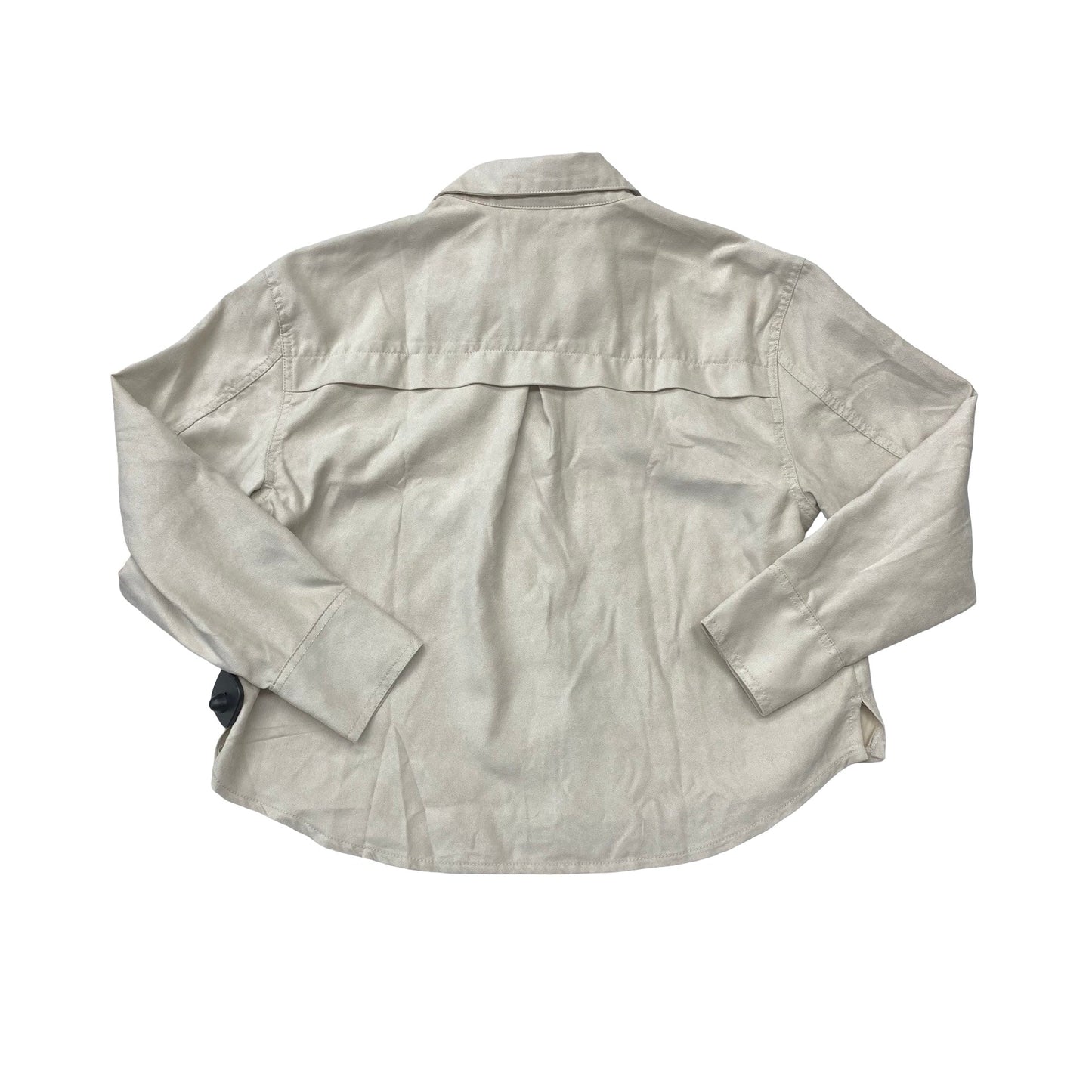 Jacket Shirt By Banana Republic In Beige, Size:L