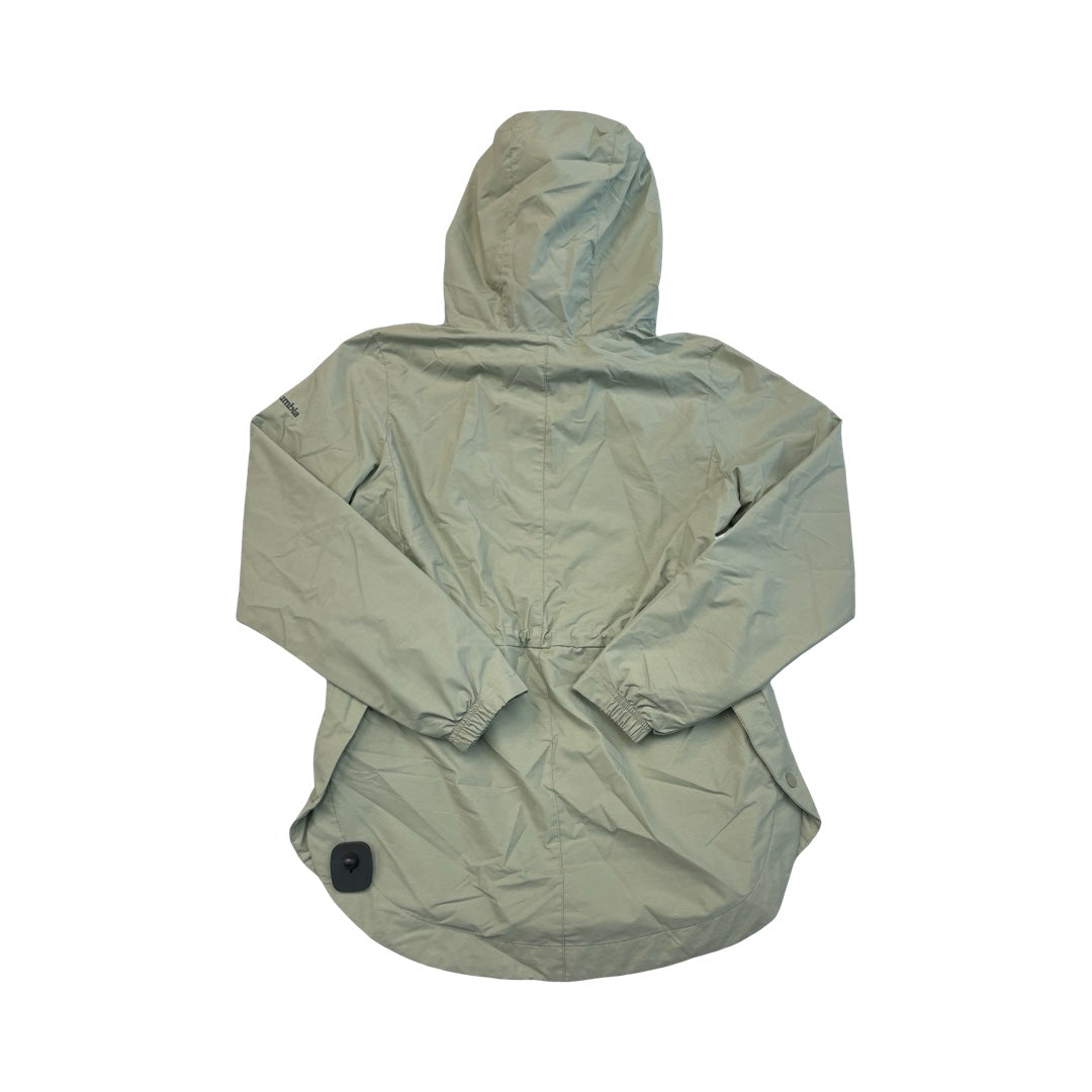Jacket Windbreaker By Columbia In Green, Size:S