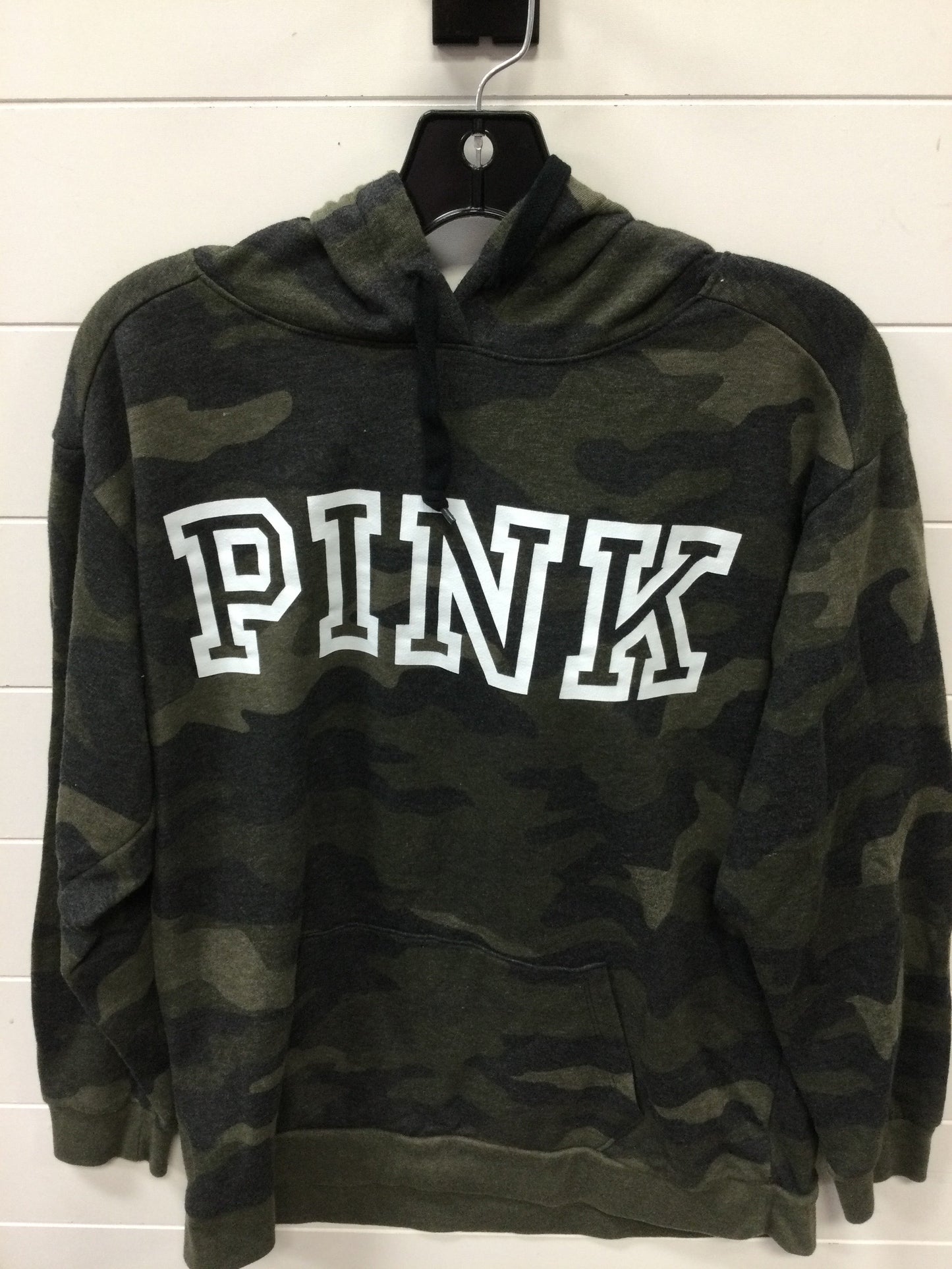 Sweatshirt Hoodie By Pink In Camouflage Print, Size:M