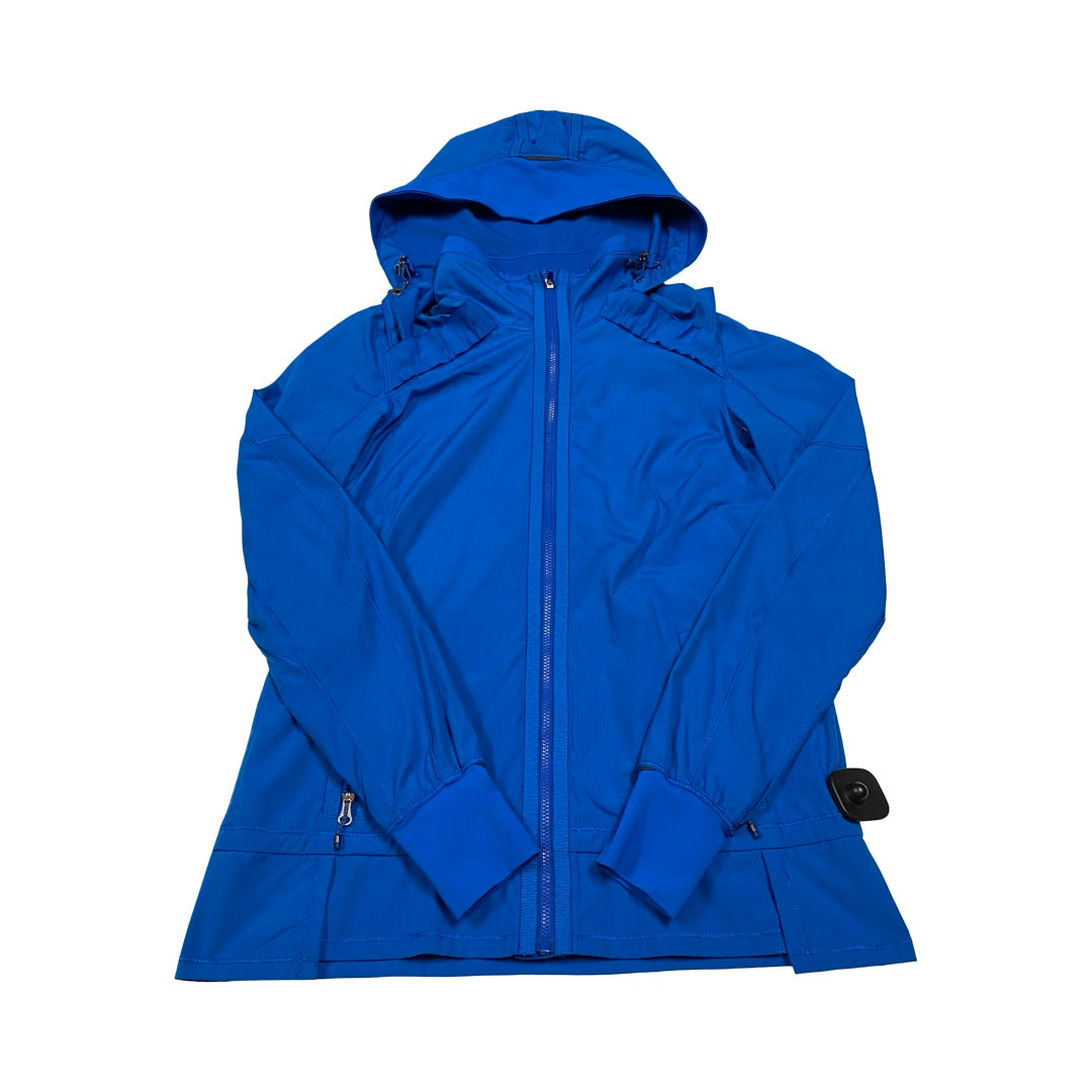 Athletic Jacket By Lululemon In Blue, Size:4