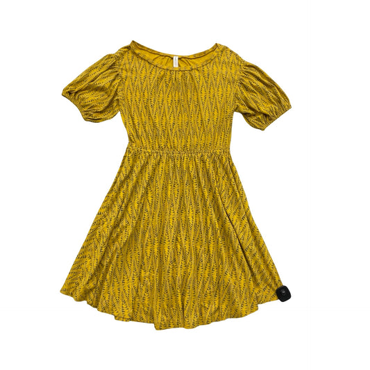 Dress Casual Short By Daily Practice By Anthropologie In Black & Yellow, Size:S