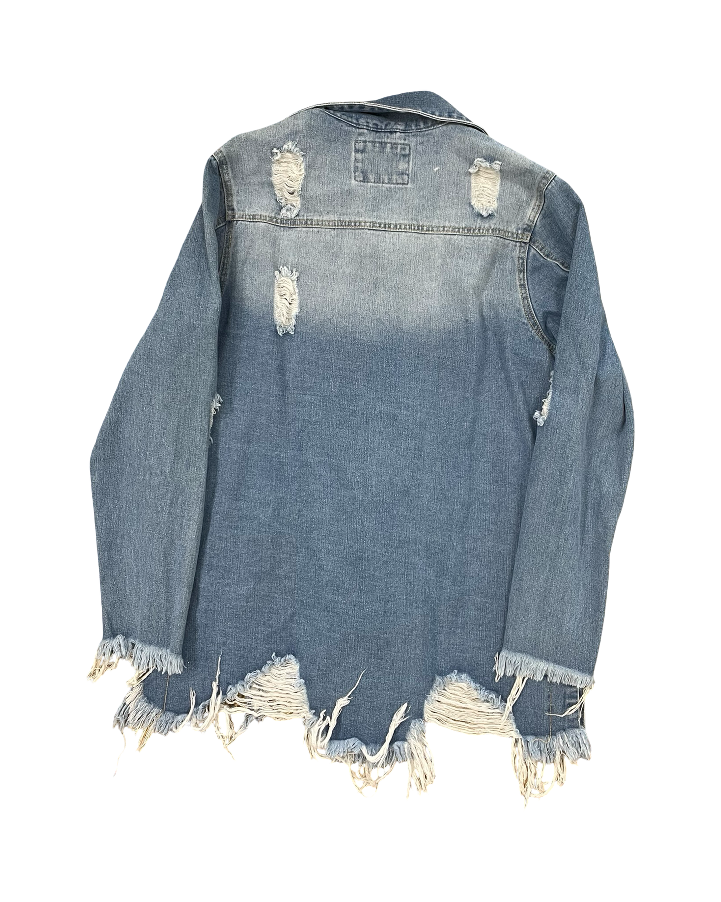 Jacket Denim By American Bazi In Blue Denim, Size:M