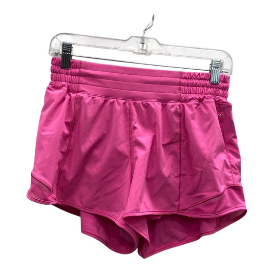 Athletic Shorts By Lululemon In Pink, Size:S