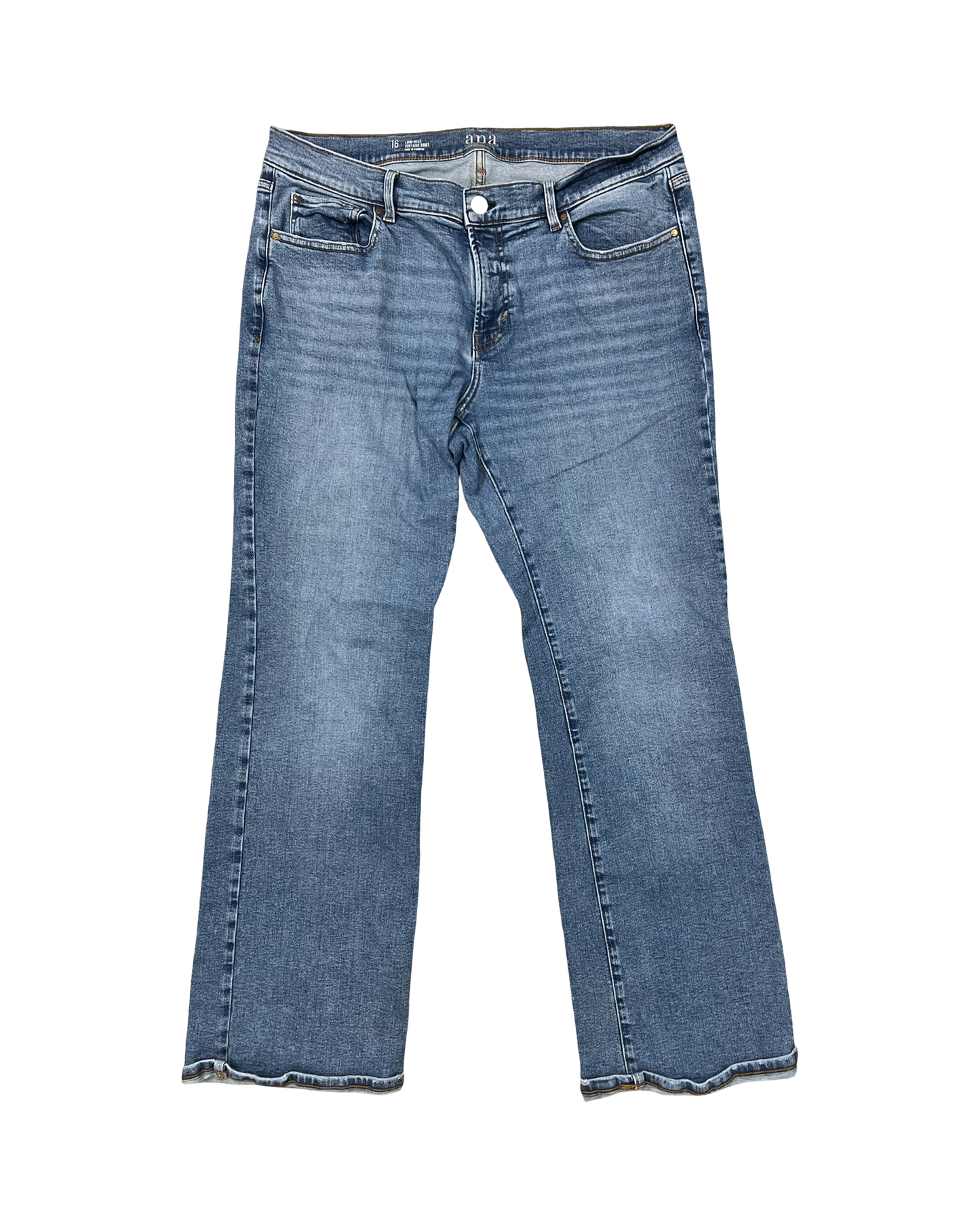 Jeans Boot Cut By Ana In Blue Denim, Size:16