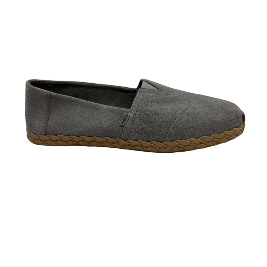 Shoes Flats By Toms In Grey, Size:9.5