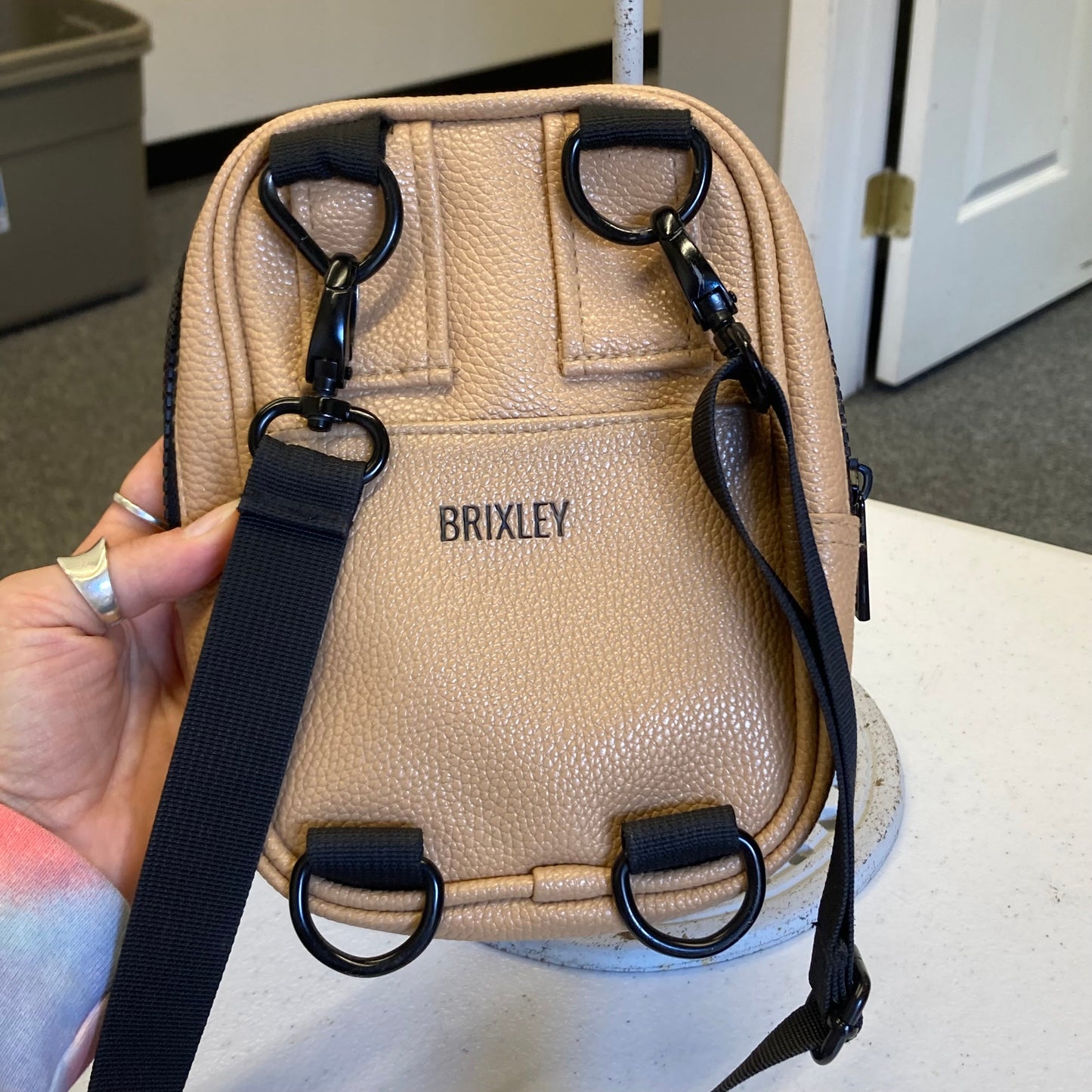 Crossbody By Brixley In Tan, Size:Small