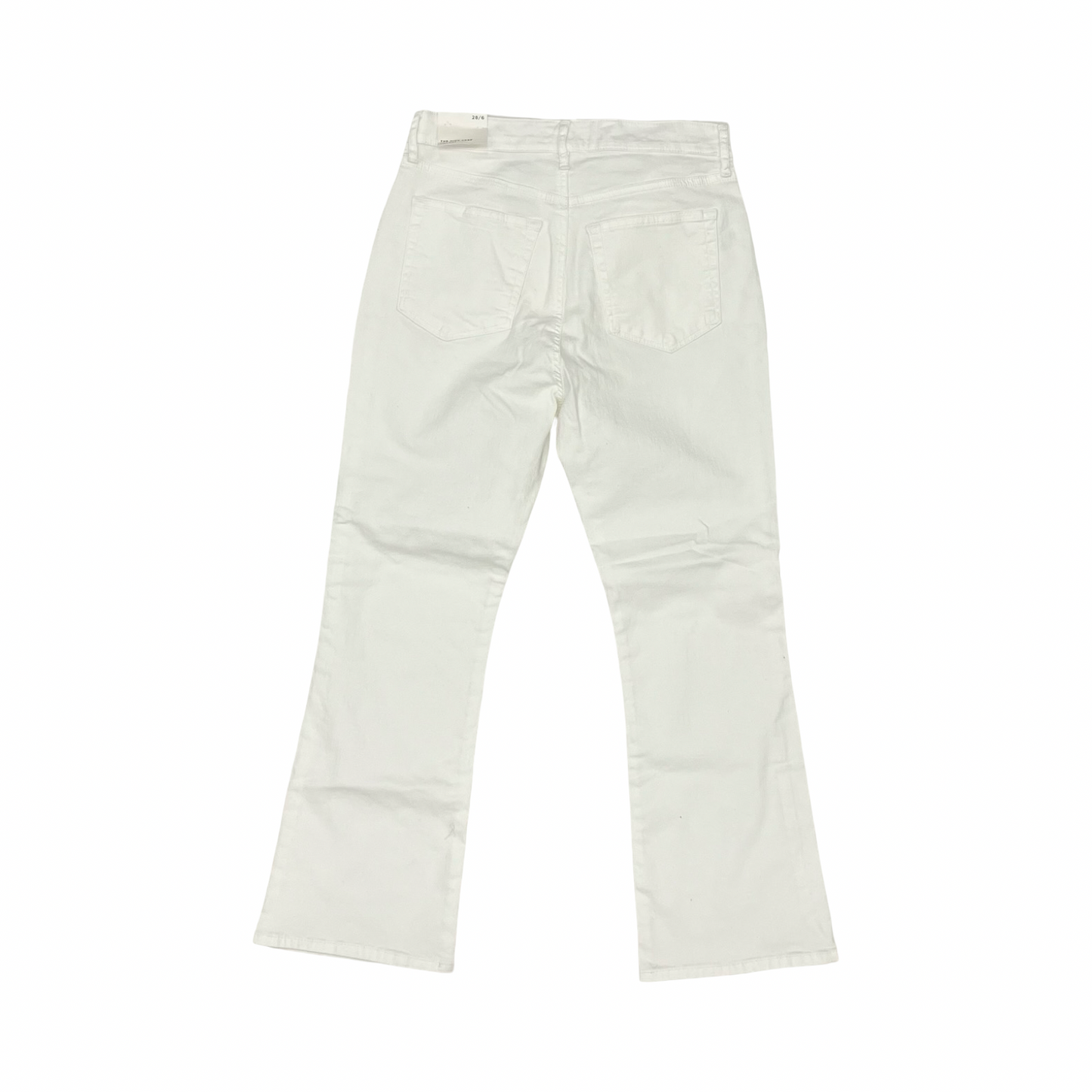 Jeans Cropped By Loft In White Denim, Size:6