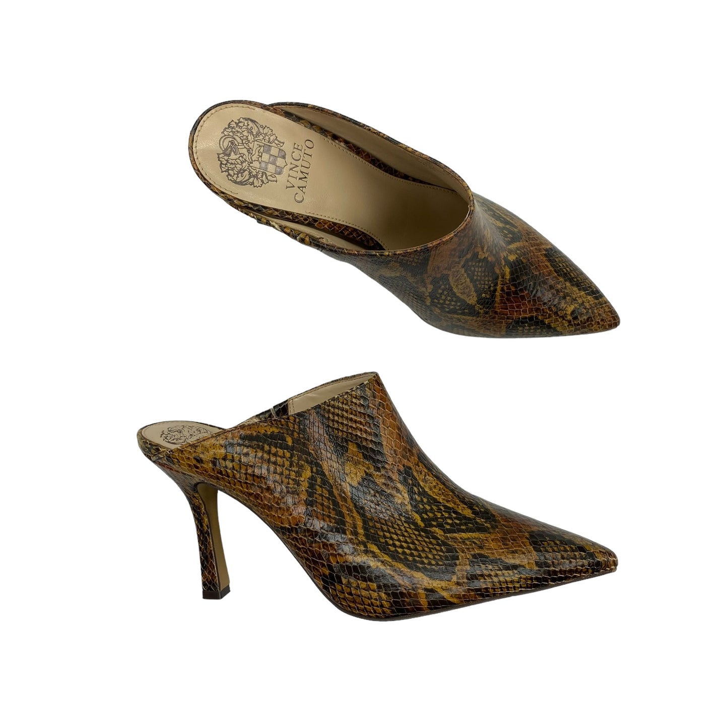 SNAKESKIN PRINT SHOES HEELS STILETTO by VINCE CAMUTO