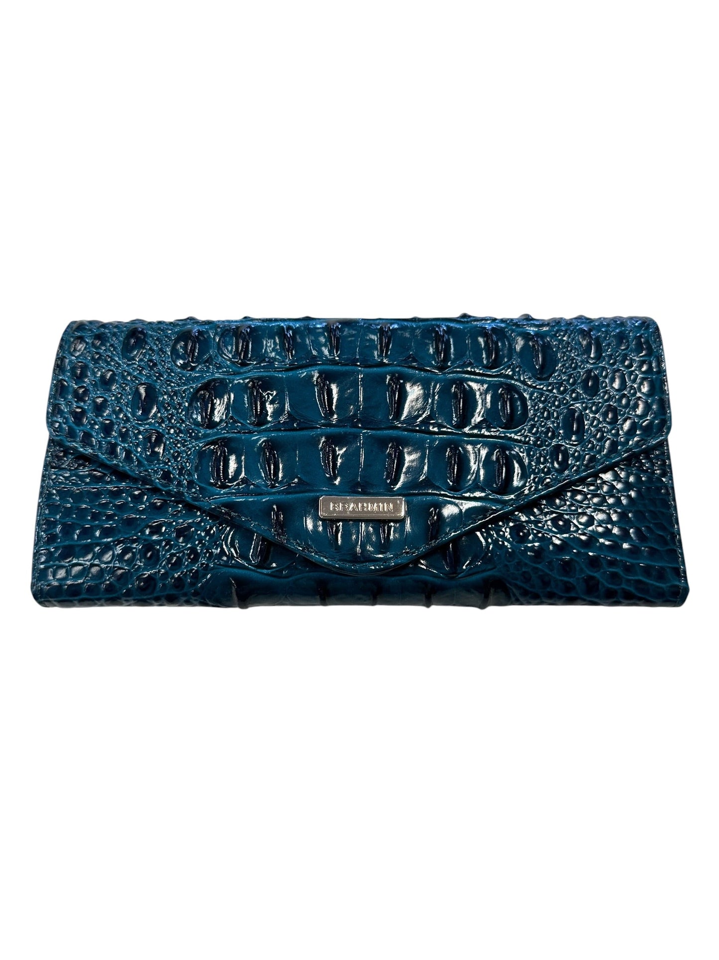 Wallet Designer By Brahmin In Teal, Size:Large