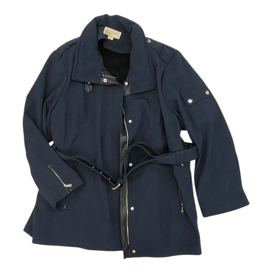 Coat Designer By Michael Kors In Navy, Size:3X