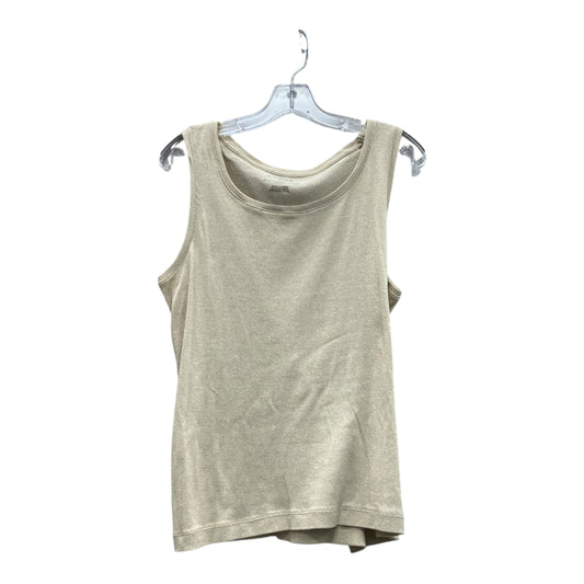 Top Sleeveless By Chicos In Gold, Size:Xl