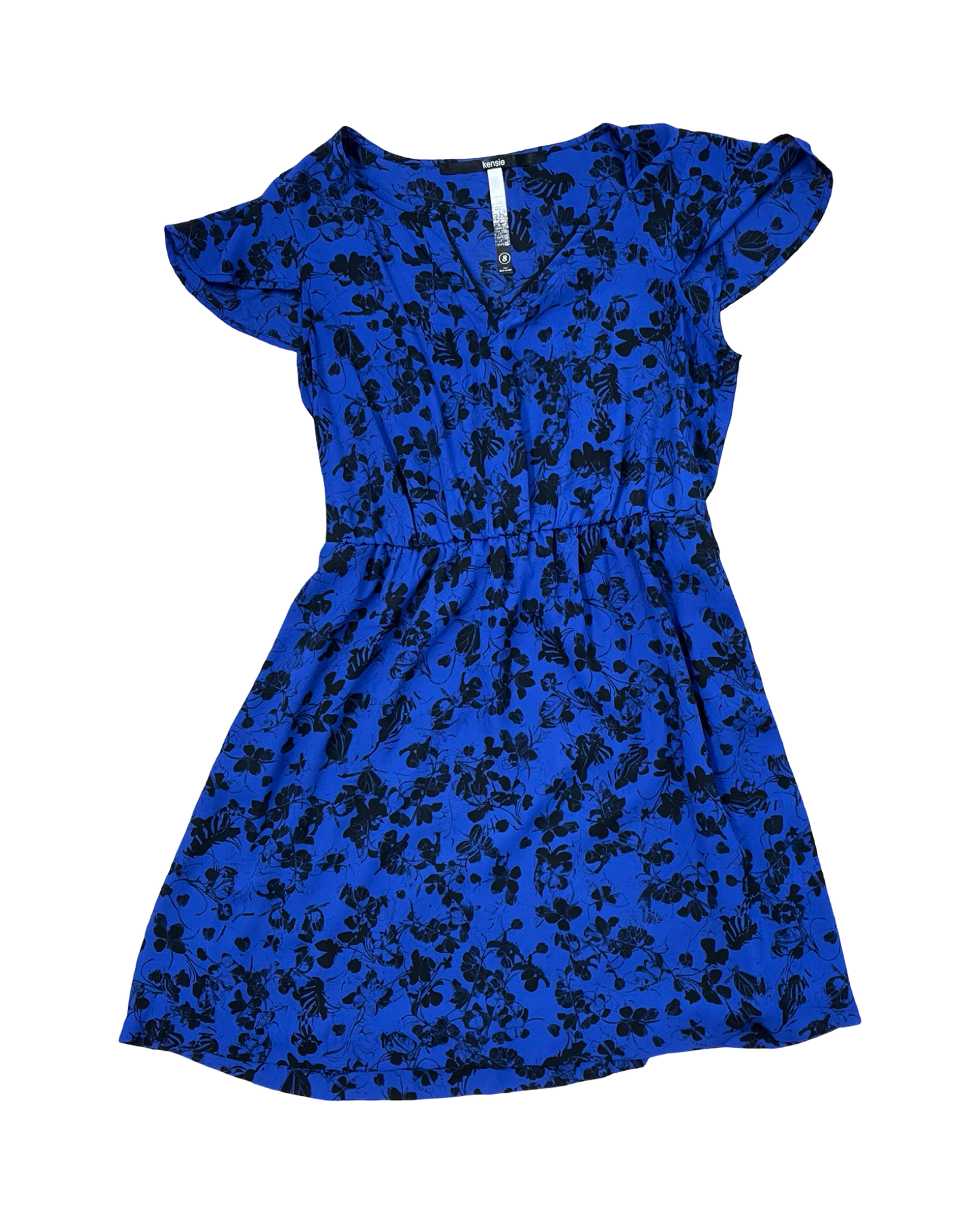Dress Casual Midi By Kensie In Black & Blue, Size:S