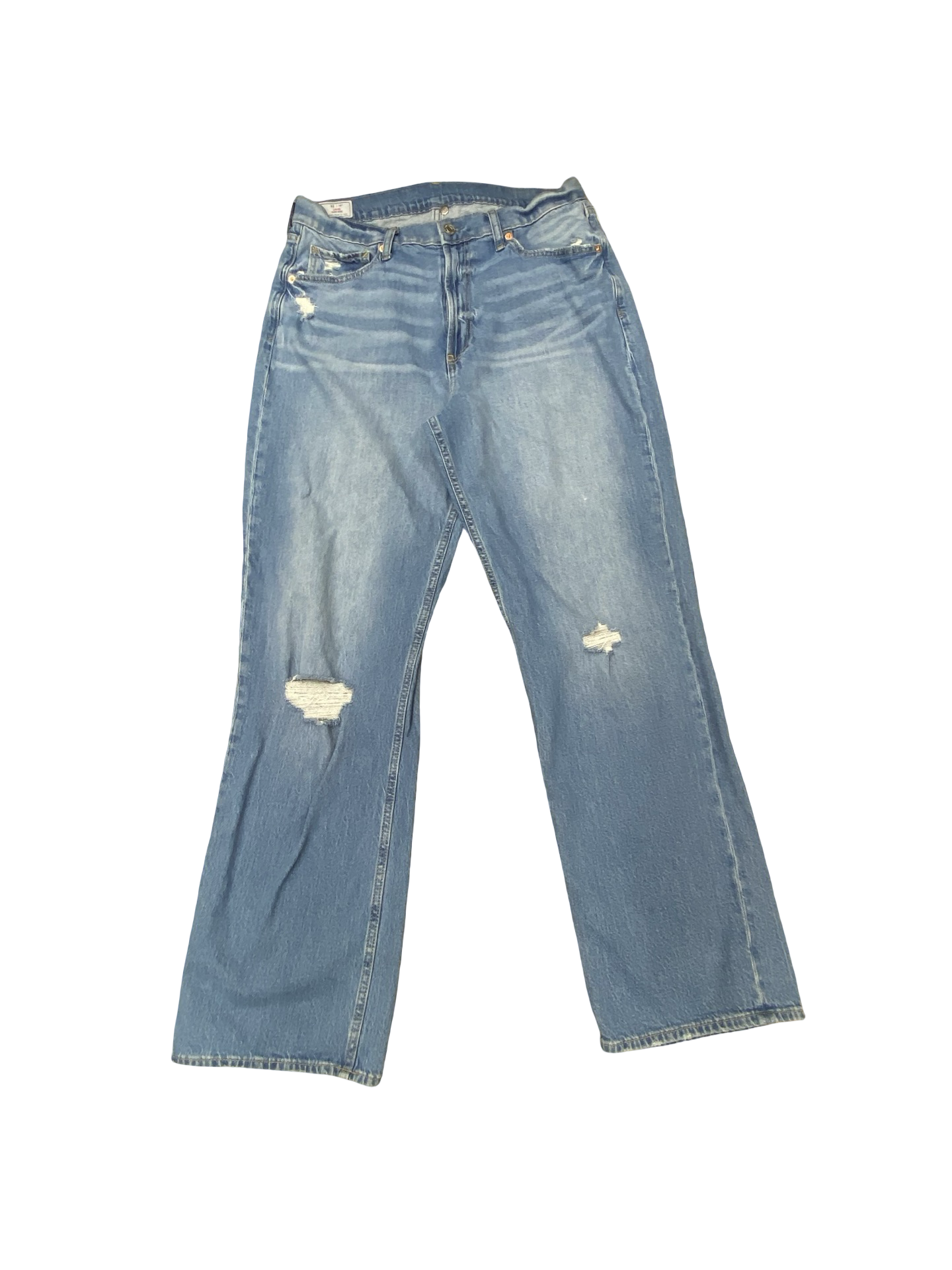 Jeans Straight By Gap In Blue Denim, Size:14