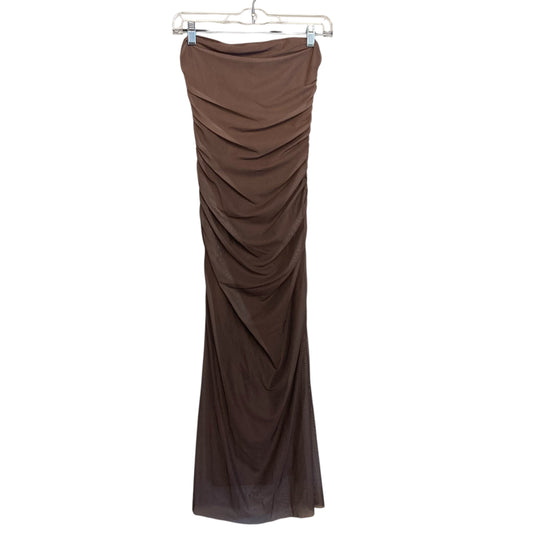 Dress Party Long By Shein In Brown, Size:M