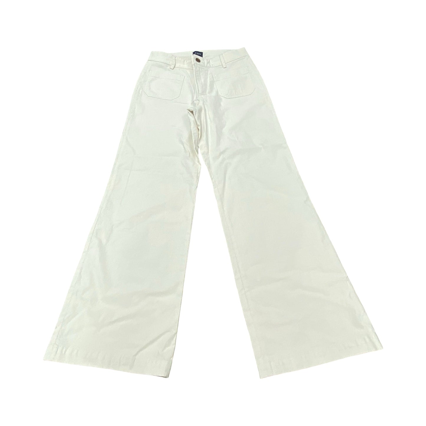Pants Wide Leg By J. Crew In Cream, Size:4P