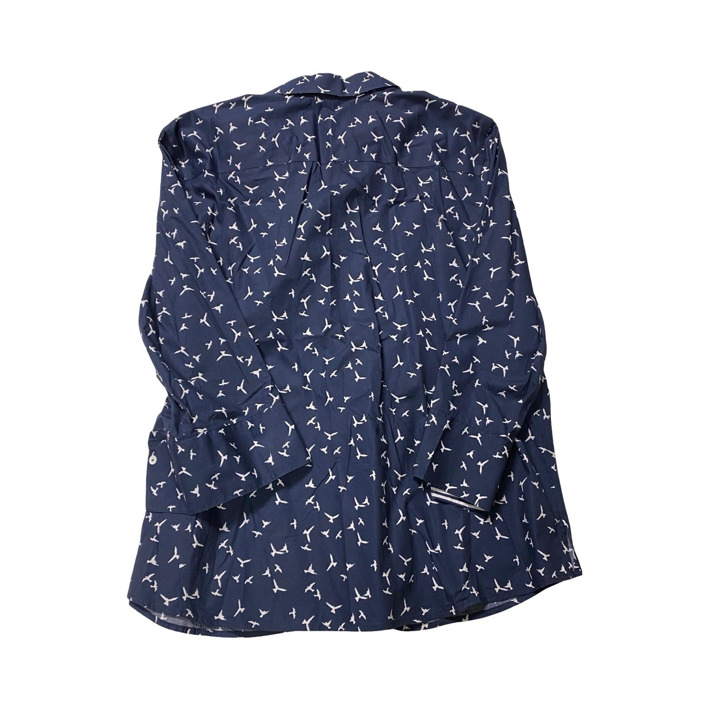 Top Ls By Foxcroft In Blue & White, Size:Xxl