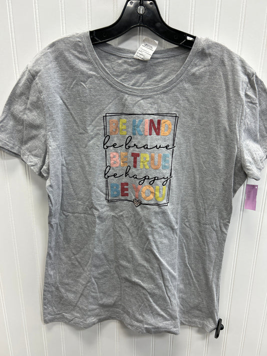 Top Ss By Clothes Mentor In Grey, Size:Xl