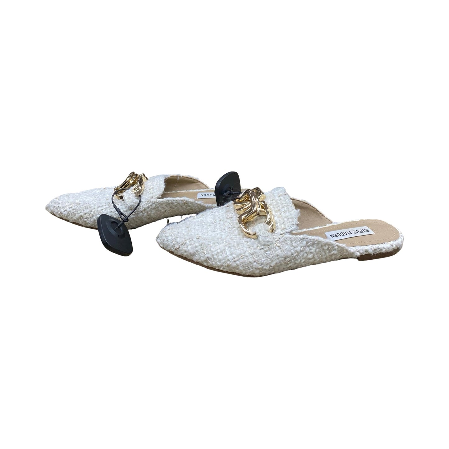 Shoes Flats By Steve Madden In White, Size:7