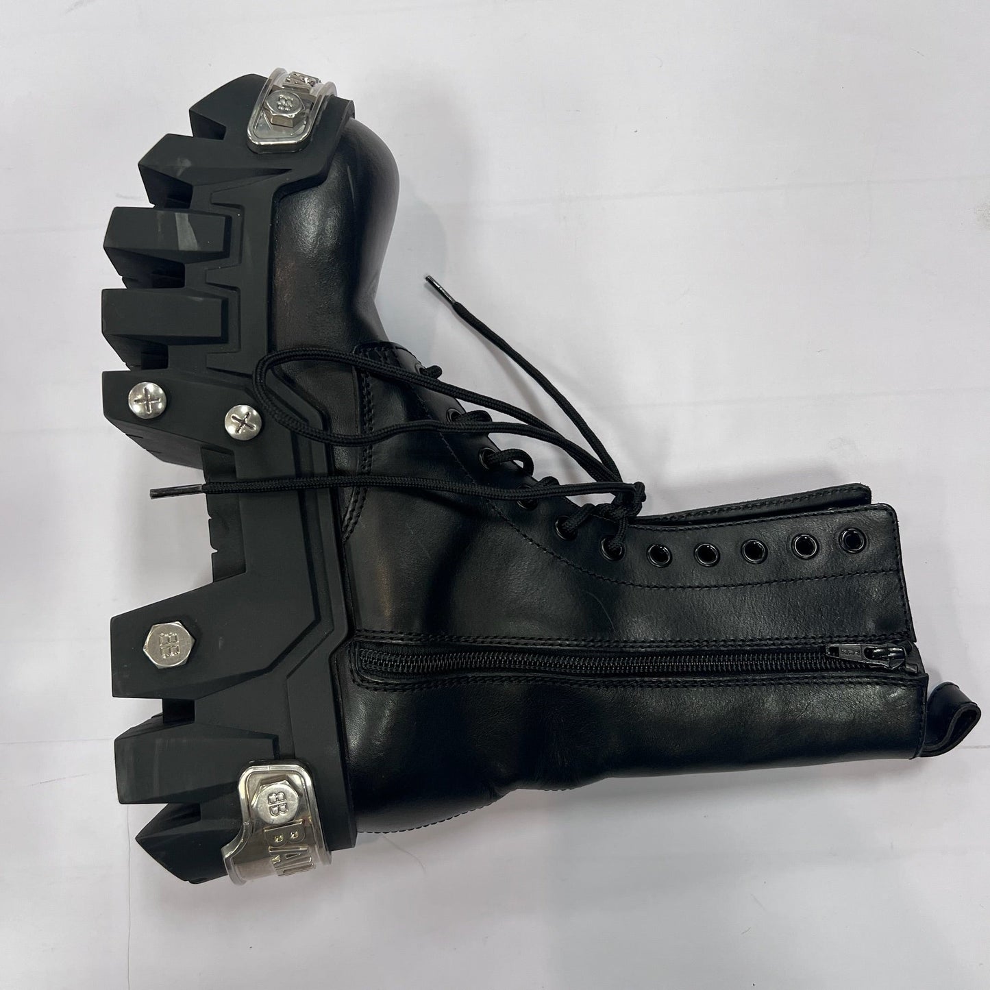 Boots Luxury Designer By Balenciaga In Black, Size: 7