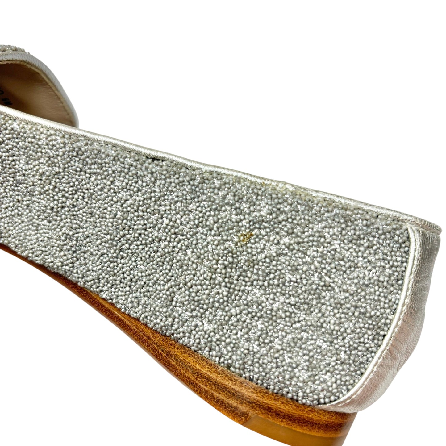 Shoes Flats By Donald Pliner In Silver, Size: 6