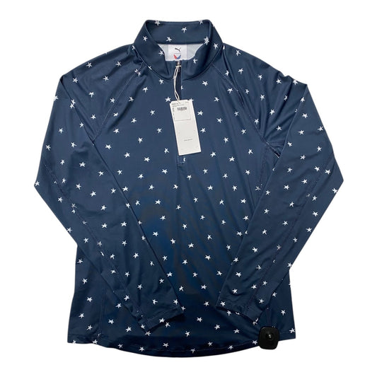 Athletic Top Ls Collar By Puma In Blue, Size:S