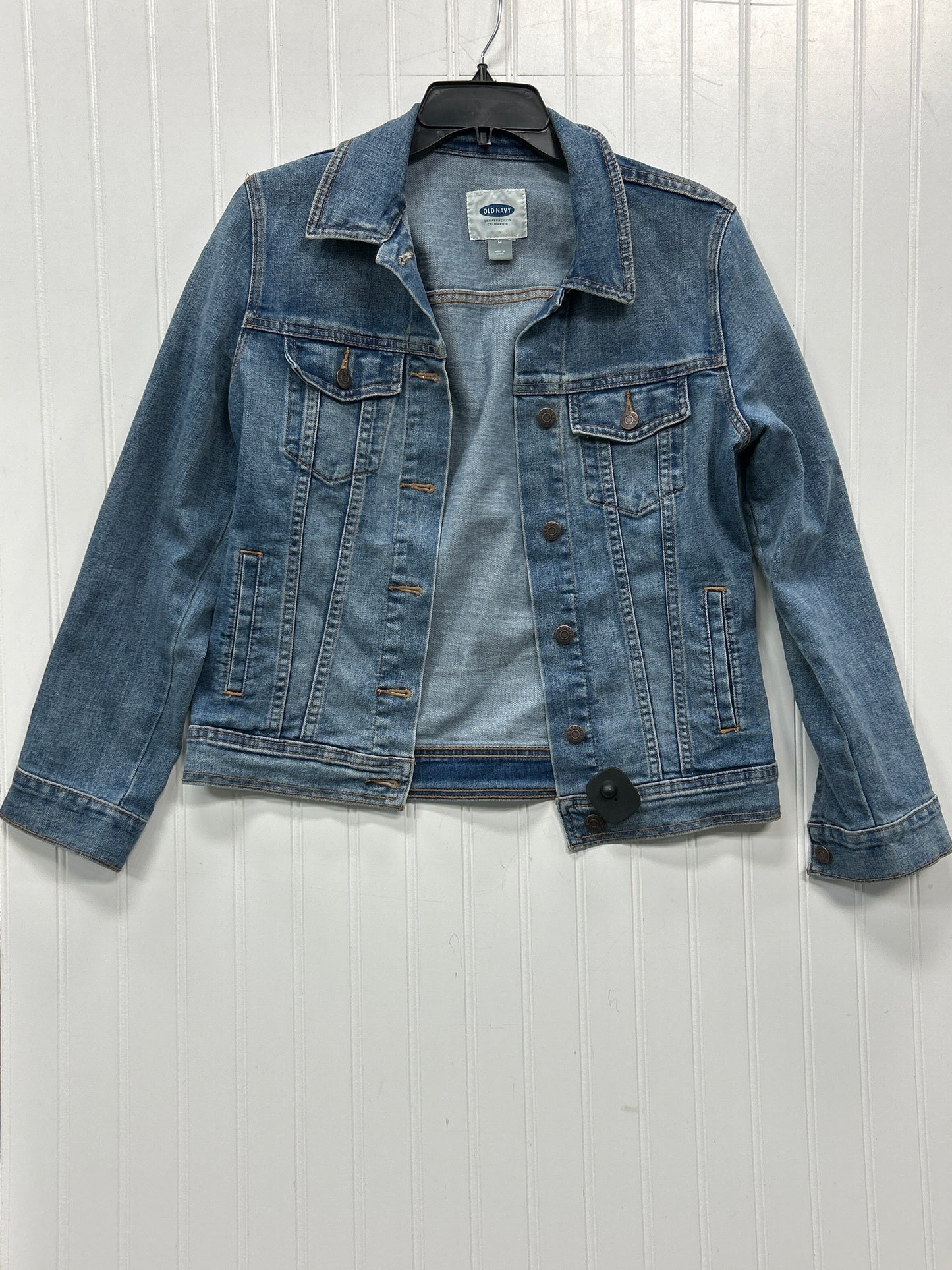 Jacket Denim By Old Navy In Blue Denim, Size:M