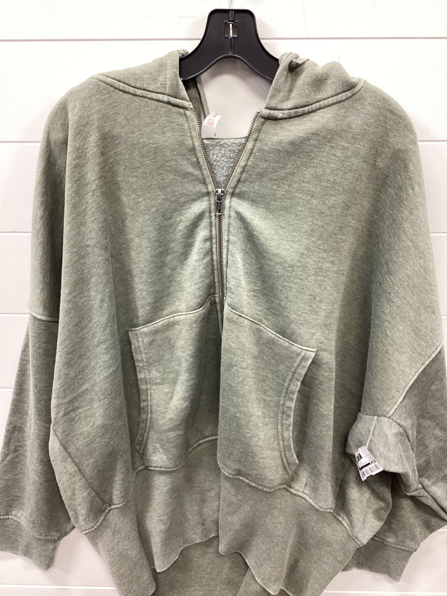 Athletic Jacket By Mono B In Green, Size:3X