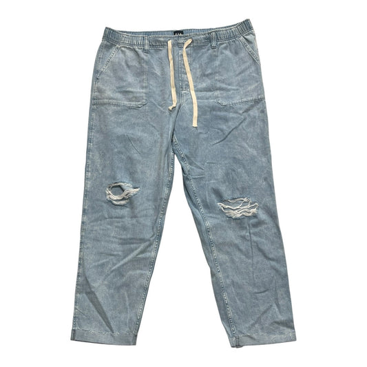 Jeans Wide Leg By Gap In Blue Denim, Size:Xxl